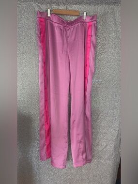 JoyLab Pink Elastic-Waist Side-snap  Track Pants